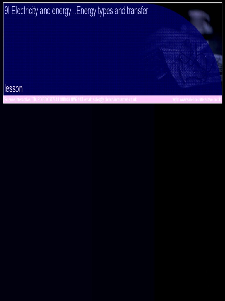 KS3 9I Energy Types and Transfer PDF PDF Fuels Fossil Fuels
