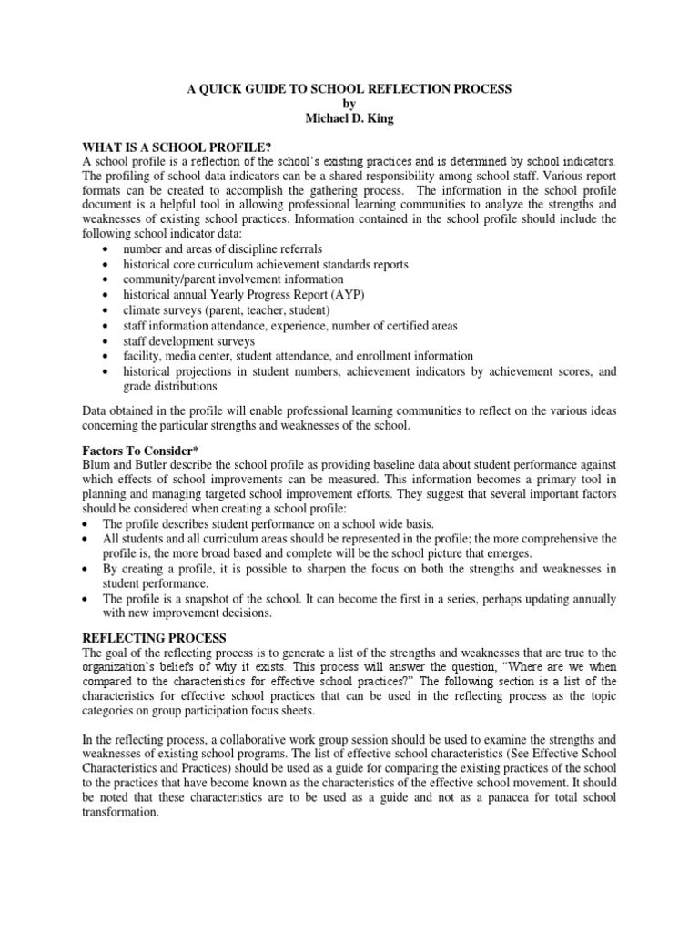 Paraprofessional Reflection