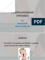 Penatalaksanaan Epistaksis