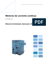 WEG Motor de Corrente Continua 10218369 Manual Portugues BR