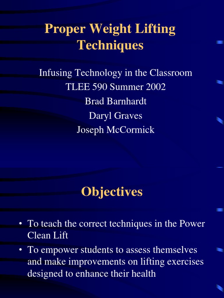 Proper Power Clean Lifting Techniques | PDF | Physical Fitness | Weight ...