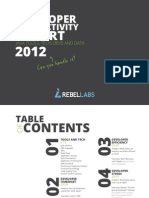 Zeroturnaround Developer Productivity Report 2012