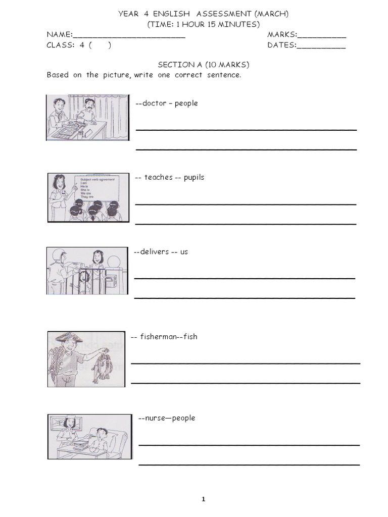 Year 4 English Paper 2 Pdf