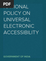 National Policy On Universal Electronic Accessibility in India PDF