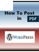 How To Post in Wordpress