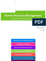 HRM-Personnel Planning and Recruiting (Dessler, 2012)