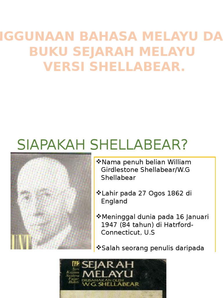 Sejarah Melayu Versi Shellabear | PDF | Kajian Bahasa Asing