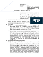 Modelo Demanda Filiacion Paternidad Extramatrimonial y Alimentos