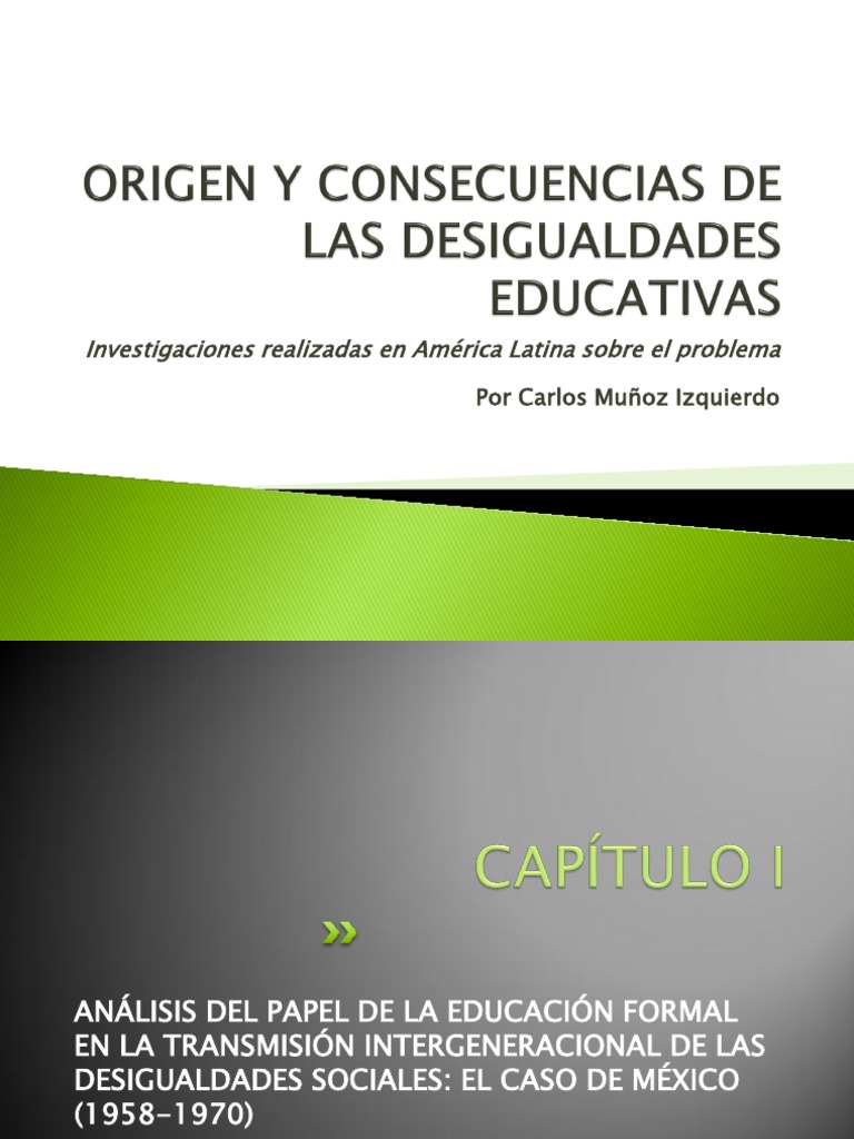 Desigualdad educativa en México (1958-1970) | PDF | Desigualdad social ...