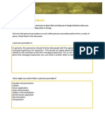 Grievance Procedures Worksheet