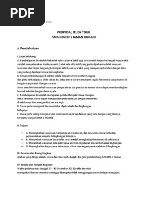Proposal Study Tour 2