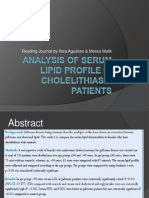 Analysis of Serum Lipid Profile in Cholelithiasis Patients.ppt