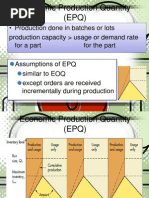 Economic Production Quantity (EPQ)