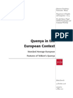 Quenya in The European Context - Standard Average European Features of Tolkien's Quenya