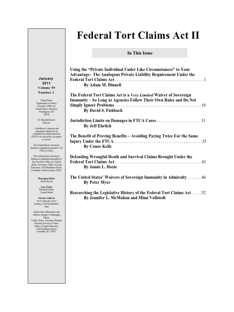 Federal Tort Claims Act II.pdf Federal Tort Claims Act Tort