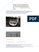 Unit 3 Chemistry Types of Reactions Lab