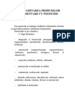 Contaminarea Produselor Cu Pesticide