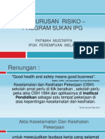 Pengurusan Risiko - Program Sukan IPG - BTG Kolokium 2012