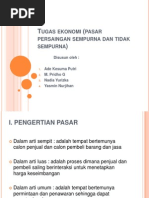 Download Tugas Ekonomi Pasar Persaingan Sempurna Dan Tidak by richkyutama SN183517585 doc pdf