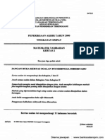 Kertas 2 Pep Akhir Tahun Ting 4 Terengganu 2000 - Soalan PDF