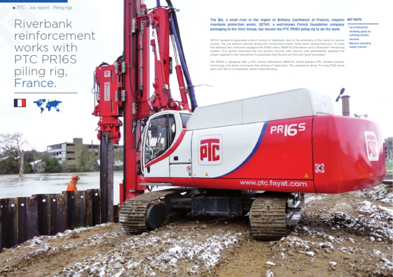 PTC Piling Rig PR16S River Reinforcement Works France - 2 PDF | PDF ...
