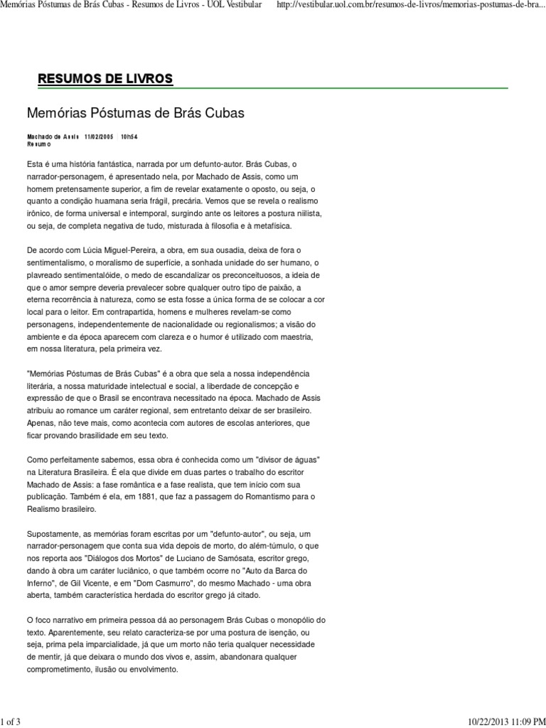 Memórias Póstumas de Brás Cubas Resumos de Livros UOL Vestibular.pdf