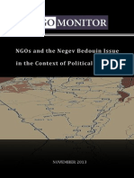 NGOs and The Negev Bedouin Issue in The Context of Political Warfare