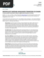 Download Mayor-Elect Sheehan announces Transition Albany co-chairs by Relentless Awareness SN183525490 doc pdf