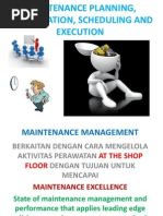 Download MAINTENANCE PLANNING  COORDINATION SCHEDULING AND EXECUTIONppt by Bayu Prayoga Part II SN183527666 doc pdf