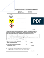 Radioactive Flammable Poisonous (Mudah Terbakar) (Beracun) : Science Paper 2 Part A (28 Marks)