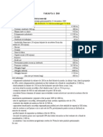 VARIANTA 1-2010 A. (70%) Studii de Caz, Întrebări Şi Exerciţii A1. (40%) Informaţii Privind Situaţia Patrimonială La 31 Decembrie 2009