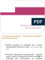 1 Leadership Terminologie Si Abordari PDF