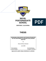 Increasing Open Source Software Integration On The Department of Defense Unclassified Desktop