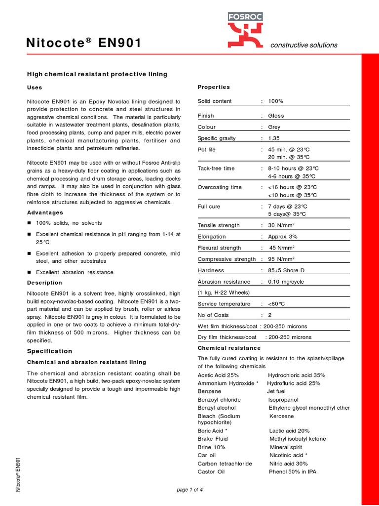 Nitocote EN901 Epoxy Concrete