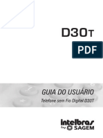 Manual Do Usuario Intelbras by Sagem D30T
