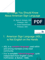 10 Things You Should Know About ASL