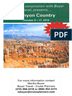 Canyon Country Brochure - WRVO & Boyer Travel