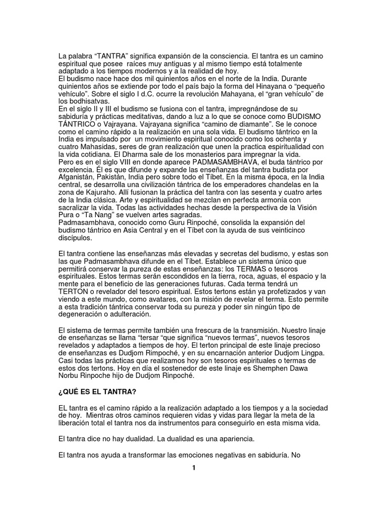 El Tantra | PDF | Tantra | Padmasambhava