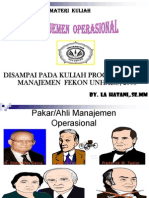 Power Point Manajemen Operasional