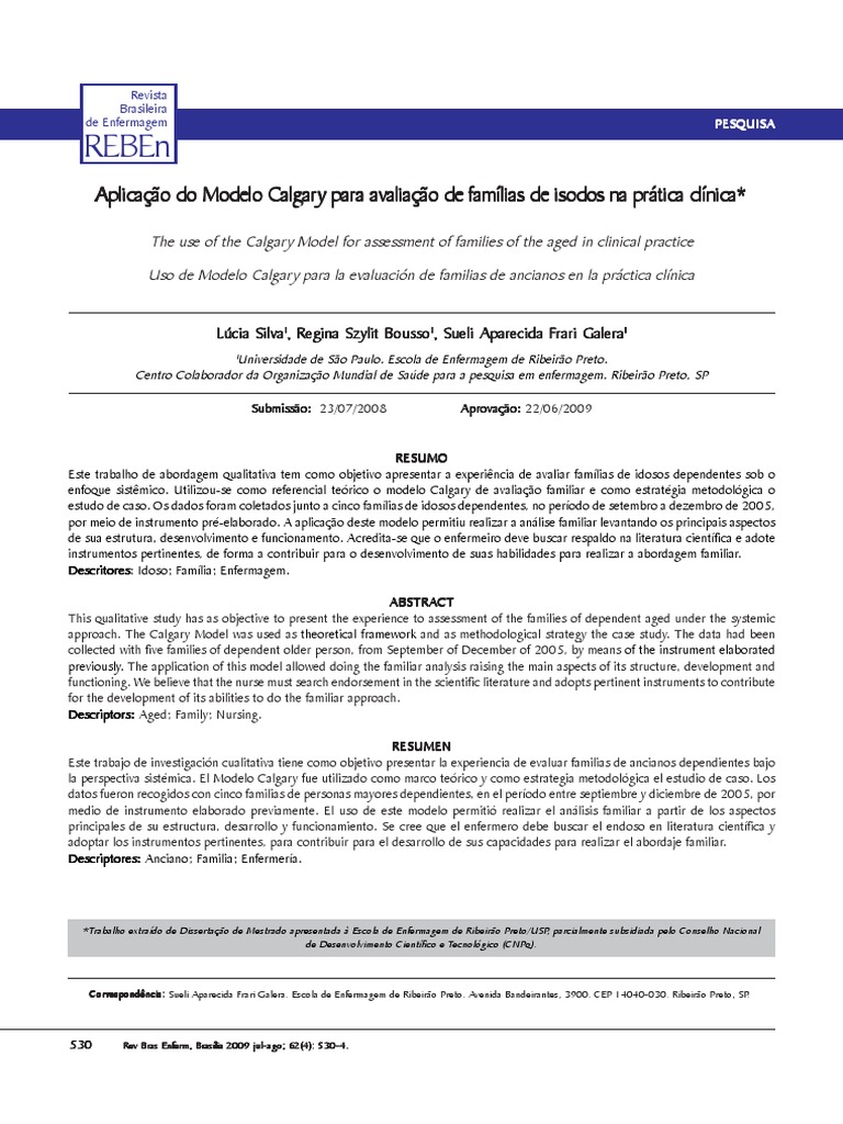 Modelo de Calgary | Família | Enfermagem