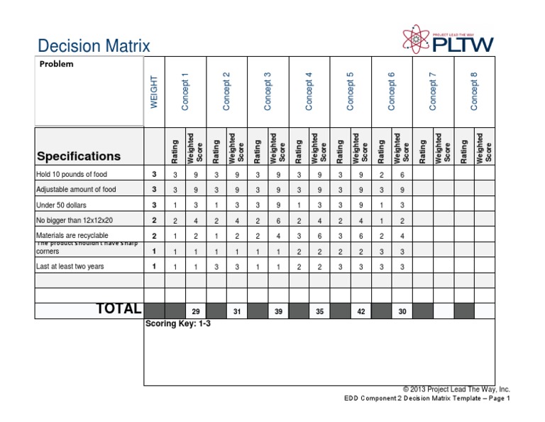 Final Decision Matrix | PDF