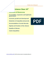 Social Science Class 10: Outcomes of Democracy