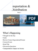 Transportation & Distribution: Week 1
