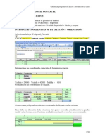 Calculo de Poligonal Con Excel - InTRODUCCION de DATOS