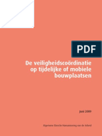 Brochure: "De Veiligheidscoördinatie Op Tijdelijke of Mobiele Bouwplaatsen"