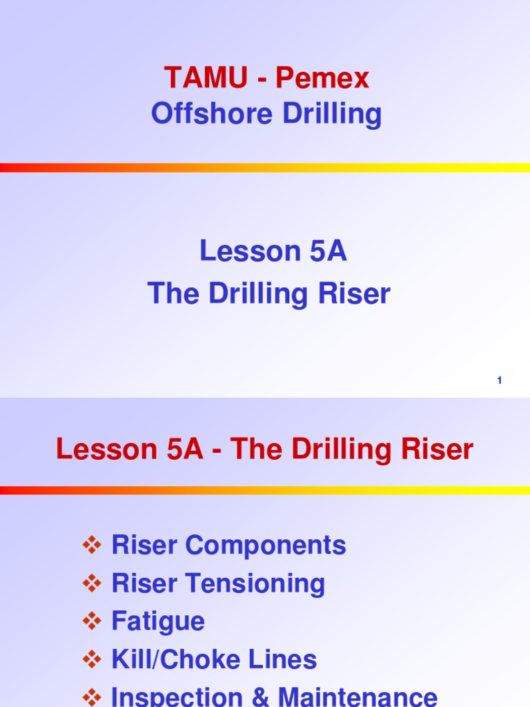 Drilling Riser System Overview | PDF | Fatigue (Material) | Stress ...