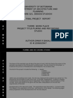 University of Botswana Department of Architecture and Planning Arb 321, Design Studioiii Final Project Report