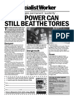 Union Power Can Still Beat The Tories: As Cameron Pledges Permanent Austerity'..