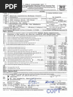 ALEC IRS Form 990 2012