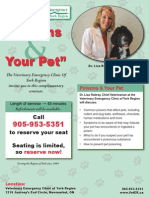 Poisons and Your Pet - Flyer PDF